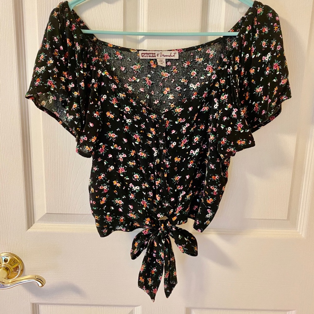 Gypsies & Moondust Cropped Blouse XS